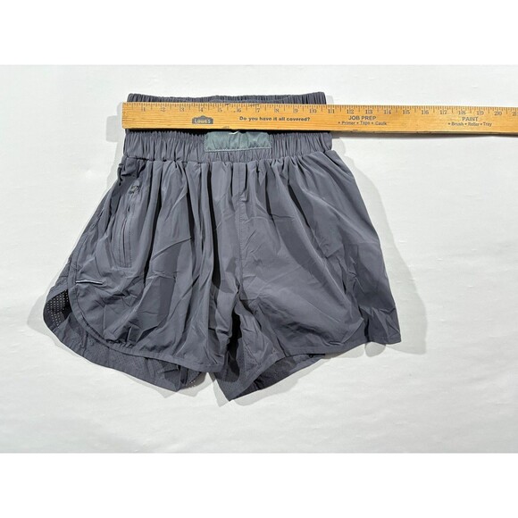 BOXRAW Shorts Womens Gray High Waist Boxing Running 3" Inseam SMRT-Tech Sz S - Picture 4 of 10